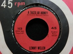 画像1: BEATLES元ネタ/貴重45オンリー★LENNY WELCH-『A TASTE OF HONEY』 