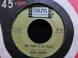 画像1: CONNIE STEVENSガールポップ名曲カバー★JAMES DARREN-『TOO YOUNG TO GO STEADY』 