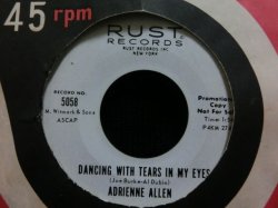 画像1: 貴重ガールポップ/45オンリー★ADRIENNE ALLEN-『DANCING WITH TEARS IN MY EYES』 