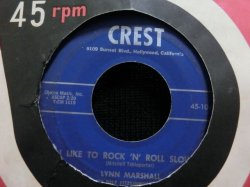 画像1: 50sガールポップ/45オンリー★LYNN MARSHALL-『I LIKE TO ROCK 'N' ROLL SLOWLY』 