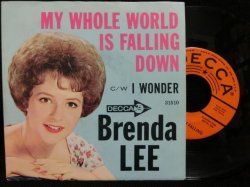 画像1: SYLVIE VALTAN元ネタ/USジャケ原盤★BRENDA LEE-『恋のショック/MY WHOLE WORLD IS FALLING DOWN』 