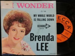 画像2: SYLVIE VALTAN元ネタ/USジャケ原盤★BRENDA LEE-『恋のショック/MY WHOLE WORLD IS FALLING DOWN』 