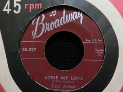 画像1: THE TEEN QUEENS名曲/レアカバー★CECIL JULIAN-『EDDIE MY LOVE』 