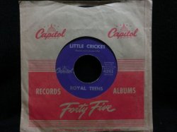 画像1: DOO-WOP45オンリー★ROYAL TEENS-『LITTLE CRICKET』