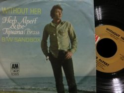 画像2: Nillson名曲カバー/希少ヴォーカル曲★HERB ALPERT-『WITHOUT HER』