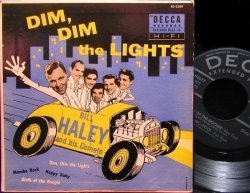 画像1: ビル・ヘイリーUS原盤/貴重ジャケEP★BILL HALEY-『DIM, DIM THE LIGHTS』