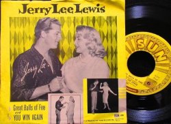 画像1: 希少ジャケ/US原盤★JERRY LEE LEWIS-『GREAT BALLS OF FIRE』