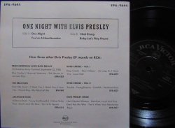 画像2: エルヴィス・プレスリー/ドイツ復刻盤★ELVIS PRESLEY-『ONE NIGHT』