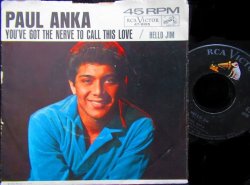 画像2: ポール・アンカ/USジャケ原盤★PAUL ANKA-『You´Ve Got The Nerve To Call This Love』