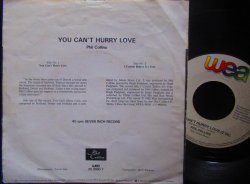 画像2: The Supremesカバー/EU原盤★PHIL COLLINS-『YOU CAN'T HURRY LOVE』