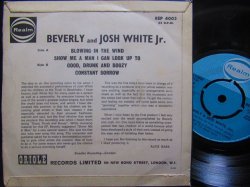 画像2: Bob Dylanカバー/UK原盤★BEVERLY & JOSH WHITE JR.-『Blowing In The Wind』