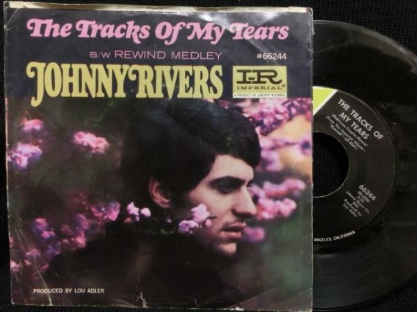 画像1: THE MIRACLES名曲カバー/USジャケ原盤★JOHNNY RIVERS-『THE TRACKS OF MY TEARS』  (1)