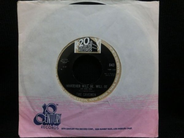 画像1: DORIS DAY名曲カバー/貴重45オンリー★THE CAVEMEN-『ケ・セラ・セラ/WHATEVER WILL BE, WILL BE(QUE SERA SERA)』  (1)