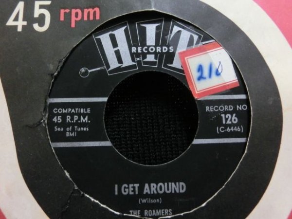 画像1: BRIAN WILSON名曲/レアカバー★THE ROAMERS-『I GET AROUND』 (1)