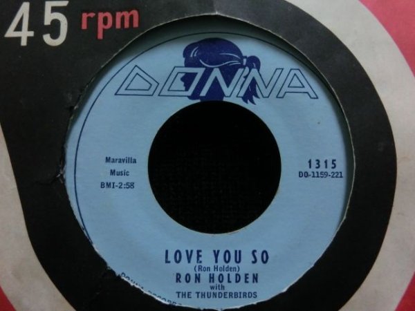 画像1: 山下達朗／Brutus Songbook掲載★RON HOLDEN-『LOVE YOU SO』  (1)