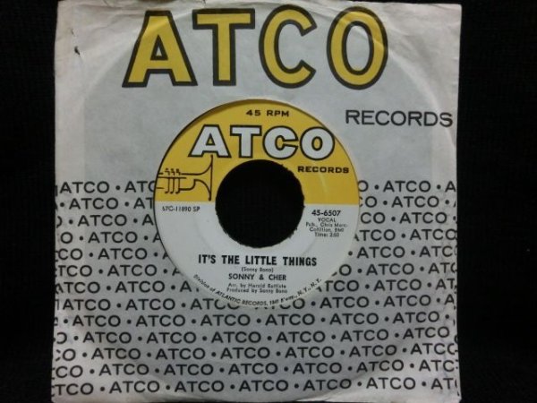 画像1: PHIL SPECTORコンピ収録/ATCOラスト作★SONNY & CHER-『IT'S THE LITTLE THINGS』  (1)