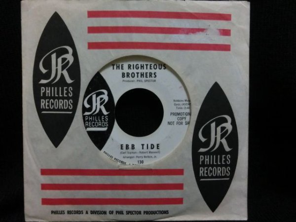 画像1: PHIL SPECTOR音壁/貴重プロモ★RIGHTEOUS BROTHERS-『ひき潮/EBB TIDE』  (1)