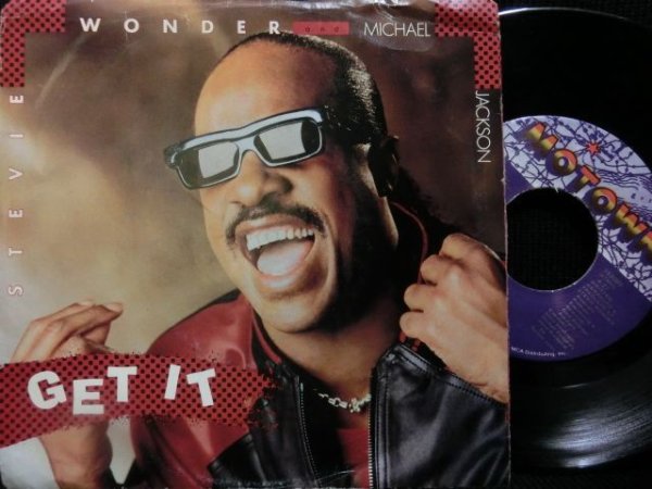 画像1: マイケル・ジャクソン&スティーヴィー・ワンダー/USジャケ原盤★STEVIE WONDER & MICHAEL JACKSON-『GET IT』 (1)