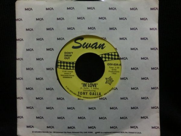 画像1: NORTHERN SOUL TOP 500 SINGLES掲載★TONY GALLA-『IN LOVE』 (1)