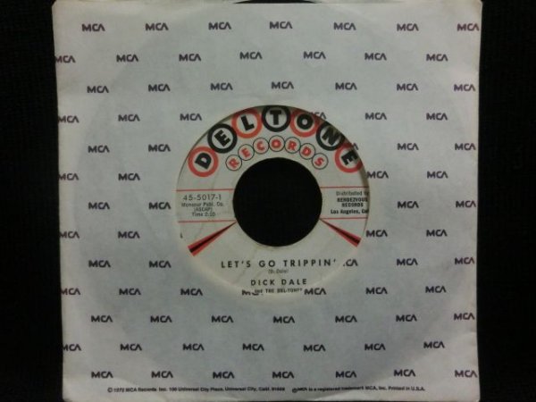 画像1: 爆音サーフガレージ/Trashmen元ネタ★DICK DALE & THE DEL-TONES-『LET'S GO TRIPPIN'』  (1)