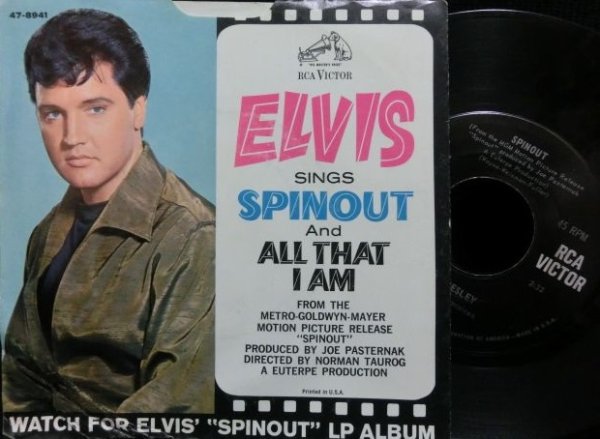 画像1: エルヴィス・プレスリー/USジャケ原盤★ELVIS PRESLEY-『SPINOUT』 (1)