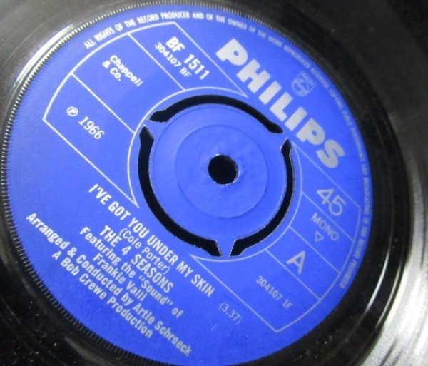 画像2: オルガンバーPront掲載/UK原盤★FOUR SEASONS-『I'VE GOT YOU UNDER MY SKIN』 (2)