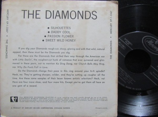 画像2: ザ・ダイアモンズ/US原盤EP★THE DIAMONDS (2)