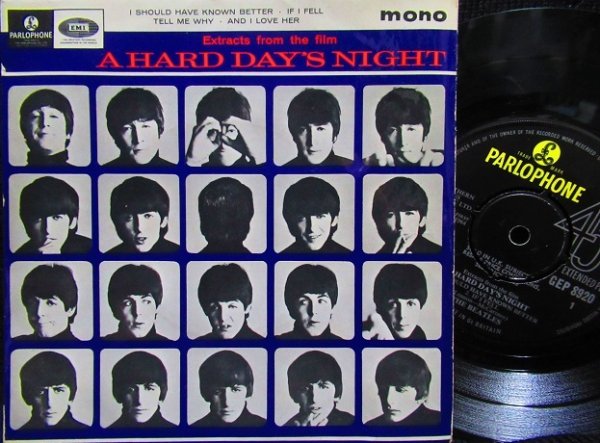 画像1: ビートルズUK原盤EP★THE BEATLES-『A HARD DAYS NIGHT』 (1)