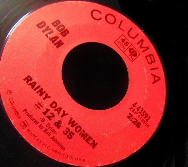 ボブ・ディランUS原盤☆BOB DYLAN-『雨の日の女/RAINY DAY WOMEN #12