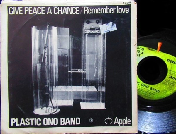 画像1: ジョン・レノンUS原盤★JOHN LENNON/PLASTIC ONO BAND-『平和を我等に/GIVE PEACE A CHANCE』 (1)