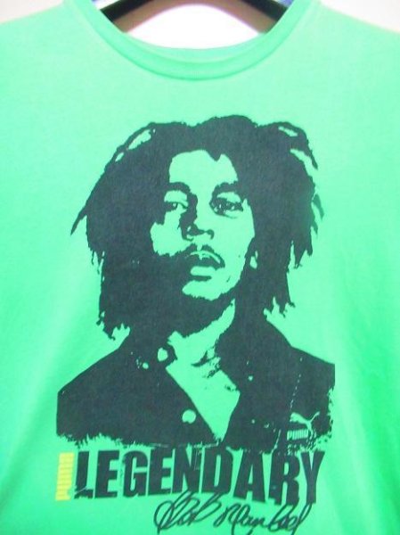 画像1: 【ボブ・マーリー & Puma コラボTシャツ】Bob Marley (1)