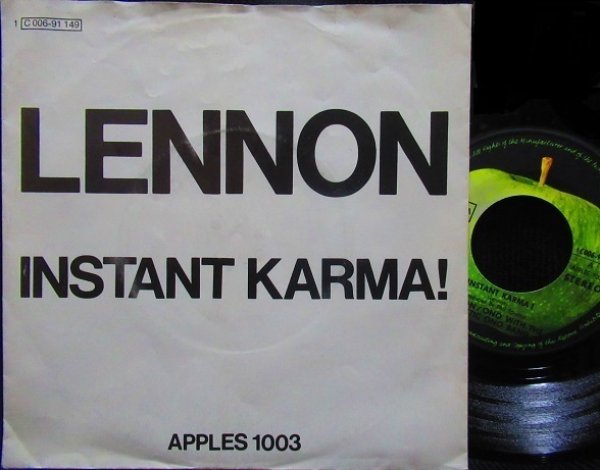 画像1: ジョン・レノン/Germany原盤★JOHN LENNON-『INSTANT KARMA』 (1)