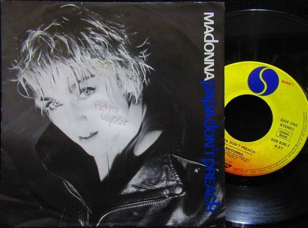 画像1: マドンナ/Germany原盤★MADONNA-『PAPA DON'T PREACH』 (1)