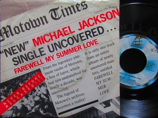 画像1: マイケル・ジャクソン/EU原盤★MICHAEL JACKSON-『FAREWELL MY SUMMER LOVE』 (1)