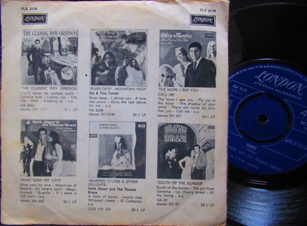 画像2: ブロードウェイ名曲カバー/EU原盤★HERB ALPERT & THE TIJUANA BRASS-『MAME』 (2)