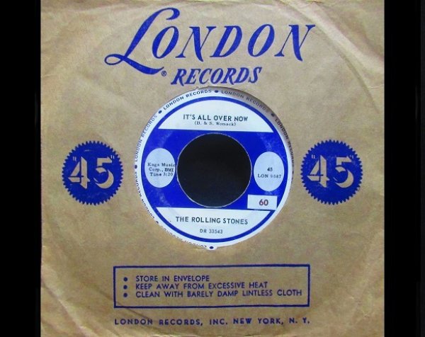 画像1: ローリング・ストーンズUS原盤/希少3分Ver.★THE ROLLING STONES-『IT'S ALL OVER NOW』 (1)