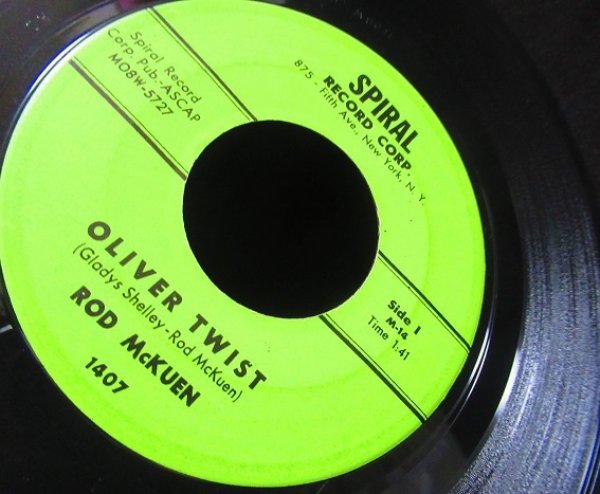画像2: 「ツイスト紳士録」/US原盤★ROD McKEN-『OLIVER TWIST』 (2)