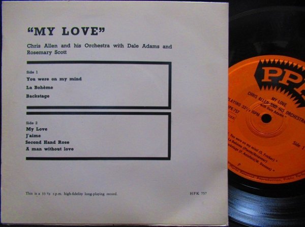 画像2: オールディーズ・レアカバー/EU原盤★『MY LOVE』 (2)