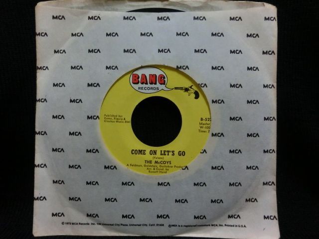 60 S ガレージ ディスク ガイド掲載 Ritchie Vallensカバー The Mccoys Come On Let S Go Modern Records 3号店