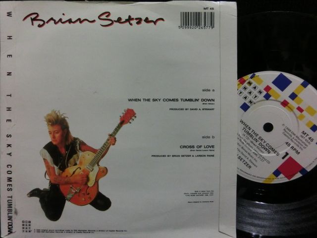 ブライアン・セッツァーUK原盤☆BRIAN SETZER-『WHEN THE SKY COMES TUMBLIN' DOWN』 - MODERN  RECORDS 3号店