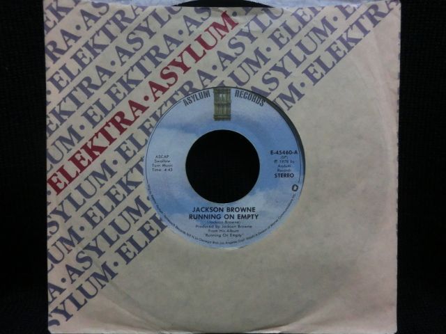 ジャクソン ブラウンus原盤 45ver Jackson Browne 孤独なランナー Running On Empty Modern Records 3号店