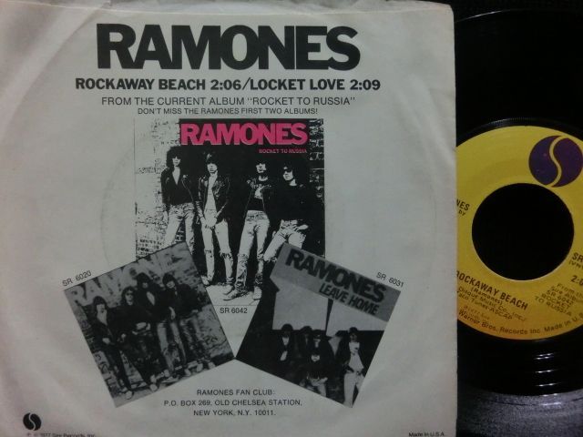 ラモーンズUSジャケ原盤☆RAMONES-『ROCKAWAY BEACH』 - MODERN 