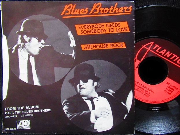 希少EU原盤45/映画「ブルース・ブラザーズ」サントラ★BLUES BROTHERS-『EVERYBODY NEEDS SOMEBODY TO  LOVE』