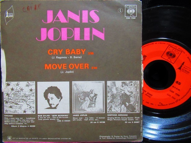 ジャニス・ジョプリン/France原盤☆JANIS JOPLIN-『CRY BABY