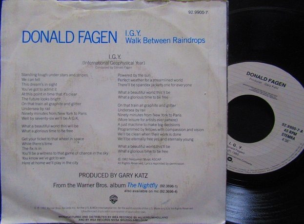 ドナルド・フェイゲン/EU原盤☆DONALD FAGEN-『I.G.Y.』 - MODERN 